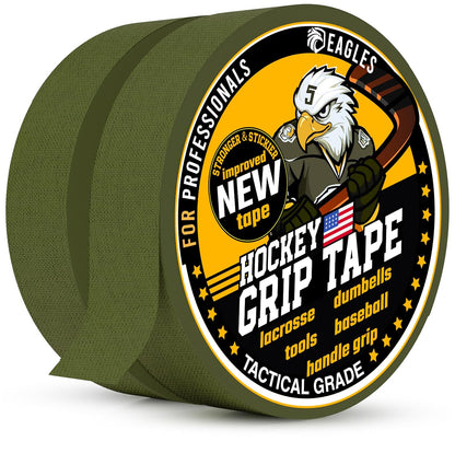 EAGLES Hockey Tape Multipurpose Cloth Tape Roll for Lacrosse Baseball & Softball Bats, Rackets, Pullup Bars, Gardening Tools, Sports Gift Perfect for Wrist, Ankle, Foot, Knee and Hand Taping (Clear)