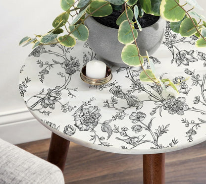 Safiyya Peel and Stick Wallpaper Vintage Floral Contact Paper 17.3" x 78.7" Wall Paper Renter Friendly Self Adhesive Removable Wallpaper for Bathroom Vinyl