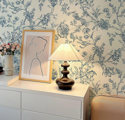 Safiyya Peel and Stick Wallpaper Vintage Floral Contact Paper 17.3" x 78.7" Wall Paper Renter Friendly Self Adhesive Removable Wallpaper for Bathroom Vinyl