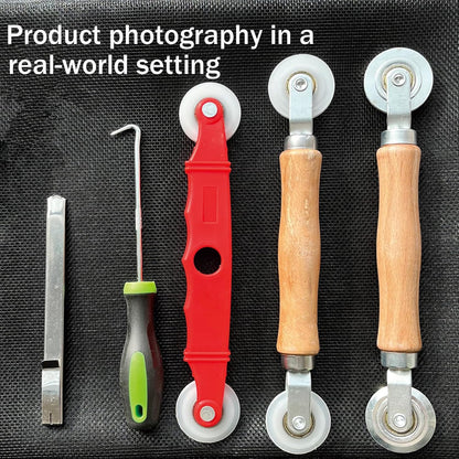 Screen Repair Kit & Window Screen Replacement Kit with Spline Roller Tool, Spline Removal Hook, Screen Cutter - Easy to Use 5-in-1 Tool for Screen Door Repair, Windows, Patio & Sliding Doors