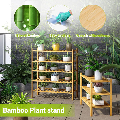 BMOSU 2-Tier Bamboo Small Shoe Rack Premium Stackable Shoe Shelf Storage Organizer for Hallway Closet Living Room Entryway Organizer (Black Bamboo)