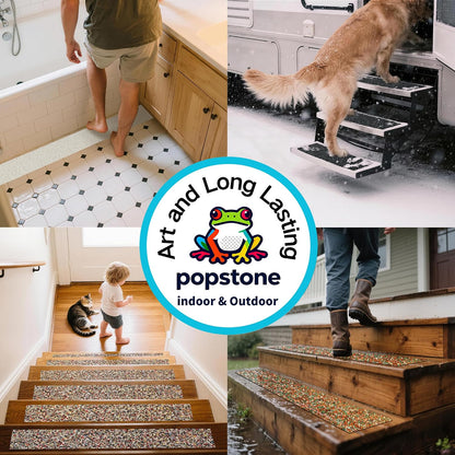 Waterproof Anti-Slip Traction Tape | 2" x16.5 FT | Heavy-Duty EPDM Rubber, Strong Grip & Barefoot Gentle | Indoor & Outdoor Solution: Poolside, Bath, Ramps, Stairs, Board Steps