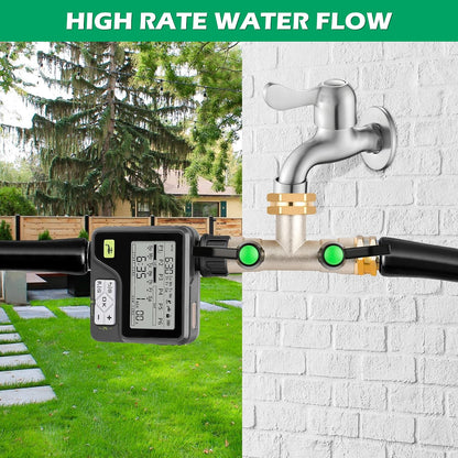 Love Is War 2 Way Hose Splitter Garden Water Faucet Spigot Splitter | Standard 3/4 inch GHT thread fits all common outdoor spigots and hoses
