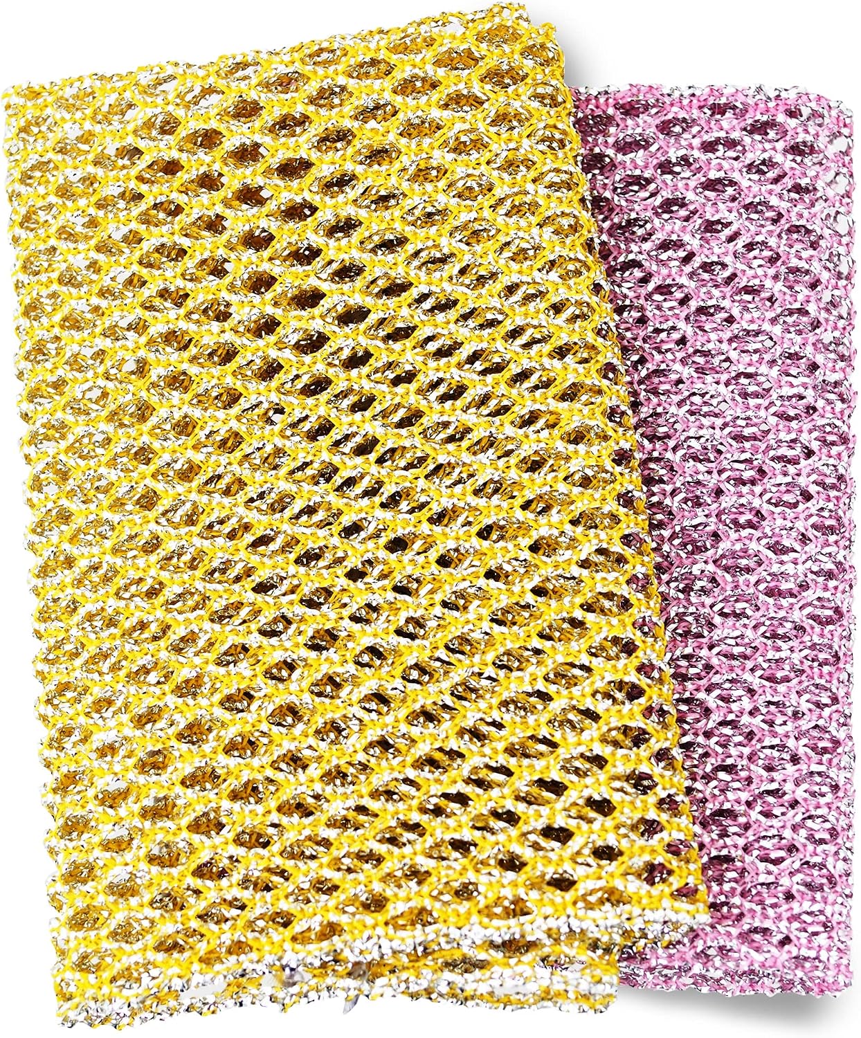 Non-Scratch Dish Scrubbers (6 Pcs) — Outlasts 7+ Sponges, Stays Odor-Free | Replace Smelly Kitchen Sponges | Non-Absorbent Mesh | Safe on Non-Stick, Cast Iron, Glass | Made in Korea Since 2012