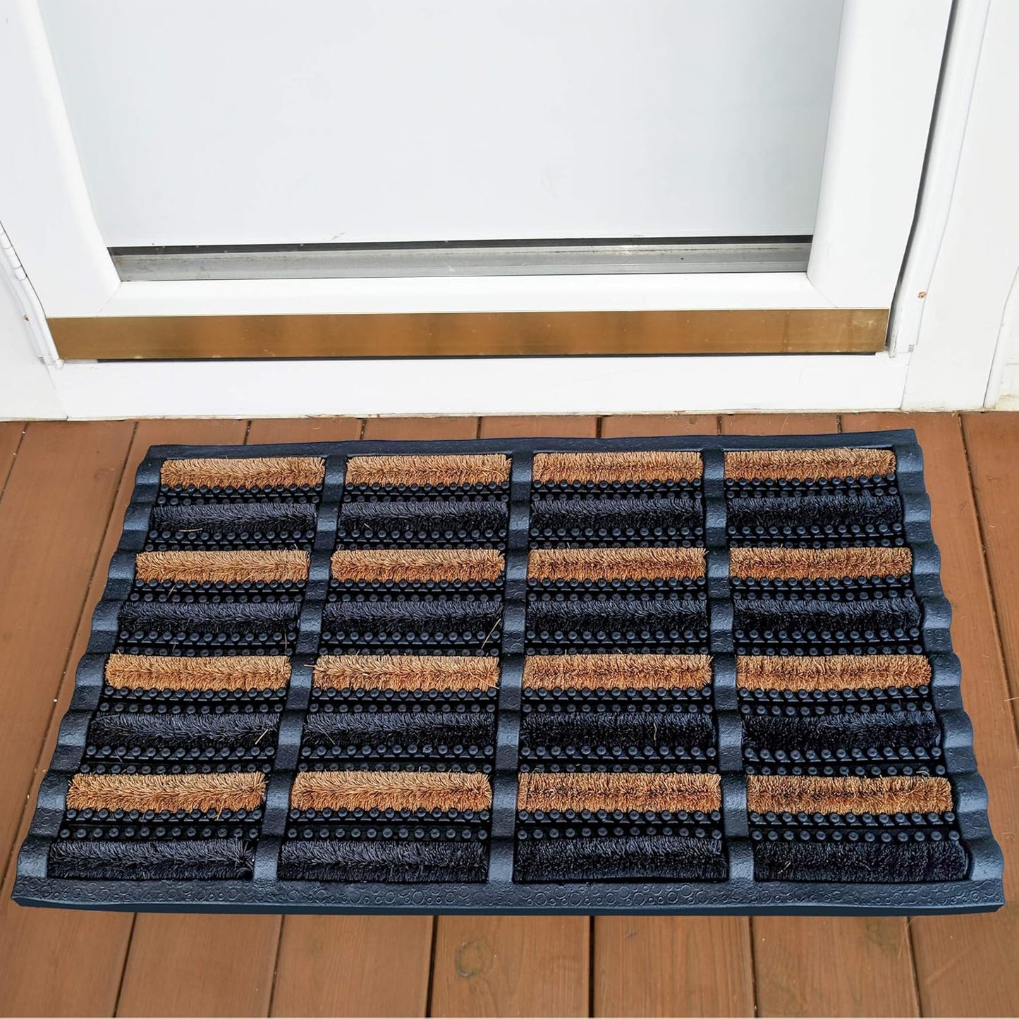 FOOTMATTERS Ninamar Mud Scrubber Tray Mat – 24 x 16 inch