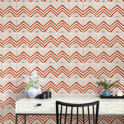 17"x118" Peel and Stick Wallpaper for Renter Friendly, Removable Wallpaper Peel and Stick, Self-Adhesive Textured Contact Paper for Walls, Cabinets, Countertops(Geometric Clay)
