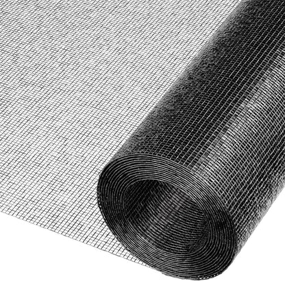 Gecork Black Window Screen Mesh, Durable Fiberglass Screen Replacement for Windows and Doors, High Light Transmission & Maximum Airflow, Easy to Cut & Install, 48" x 102"