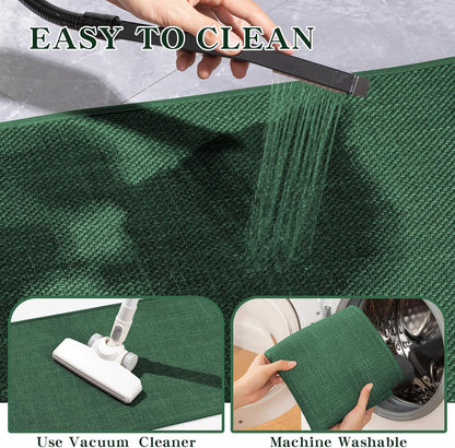 chakme Bathroom Rugs Mat 24x17, Ultra Thin Non Slip Bath Mat Small Quick Dry Absorbent Bath Mat for Bathroom Floor, (Dark Beige, 24"x17")