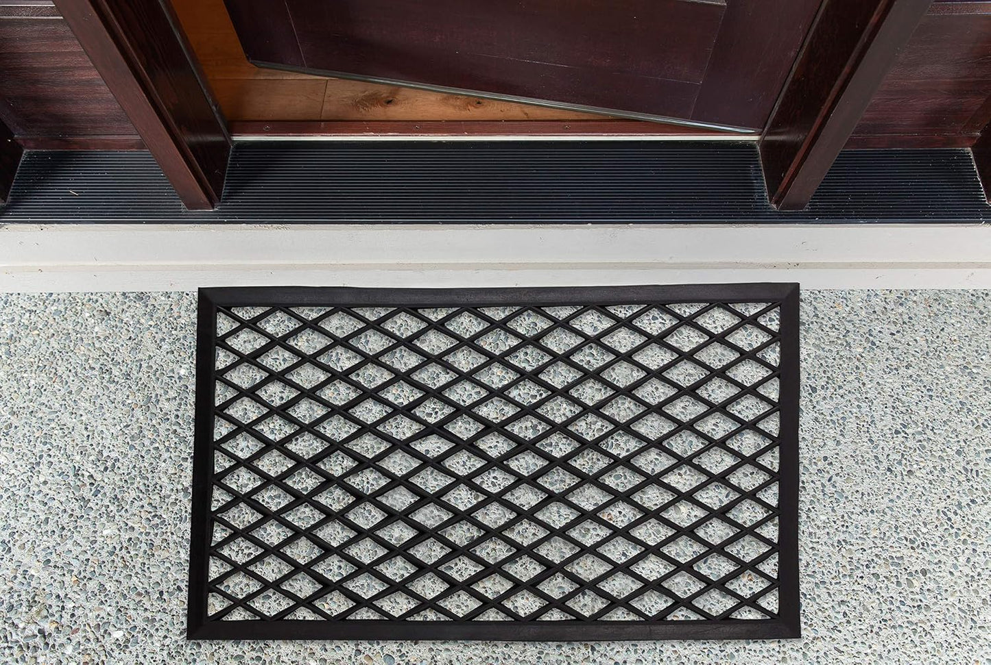 DII Rubber Doormats Collection All Weather, 18x30, Knobby