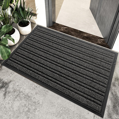 BEHERO Door Mat Outdoor Entrance, 30.5"x17" Extra Durable Front Door Mat Outside, Heavy Duty Welcome Mat for Outside Entry, Back Door Mats Non Slip, Waterproof All-Season Doormats, Yellow