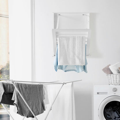 Danya B. Folding Wall Mounted Drying Rack - White