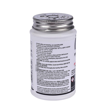 Pipe Thread Sealant 4 fl oz, Brush-Top Can, Great White Pipe Joint Compound, White, Liquid - 1 Each