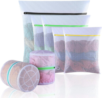 GOGOODA 7 PCS Mesh Laundry Bags, Delicates Washing Bags | Multisize for Sweater Blouse Hosiery Bras Machine Wash Bags for Travel Storage Organization