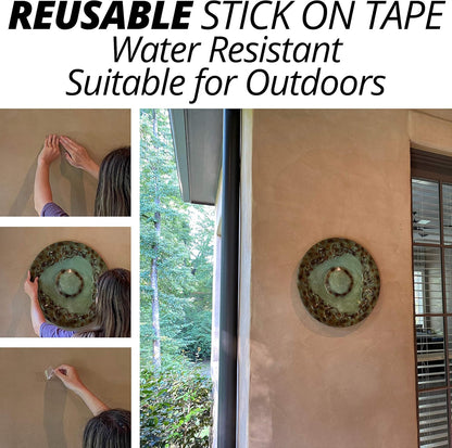 Mammoth Double-Sided Nano Tape - Super Strong, Washable, and Reusable - Ideal for Mounting Objects on Non-Porous Surfaces - 1.2" Wide, 10' Roll - No Residue