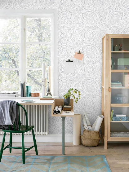 Ismoon Peel and Stick Wallpaper Boho Beige Contact Paper Neutral Floral Wall Paper Textured Self Adhesive Removable Wallpaper for Bedroom Kitchen Renter Friendly Vinyl 17.3" x 78.7"