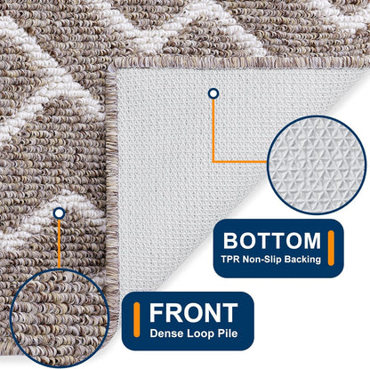 OLANLY Front Door Mat, Non-Slip Rubber Backing, Dirt Resistant and Absorbent, Washable, Easy to Clean Low-Profile Indoor Doormat for Back Door, Entryway, Inside Entrance, 32x20, Grey