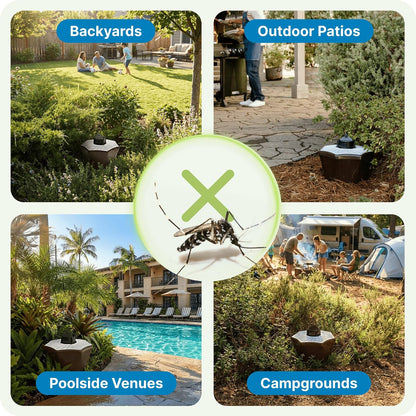 Biogents Mosquitaire Outdoor Mosquito Trap with CO₂ Booster & Sweetscent Lure | Eco-Friendly, Pesticide-Free, Pet-Safe Repellent Alternative | Electric Catcher for Comprehensive Mosquito Control