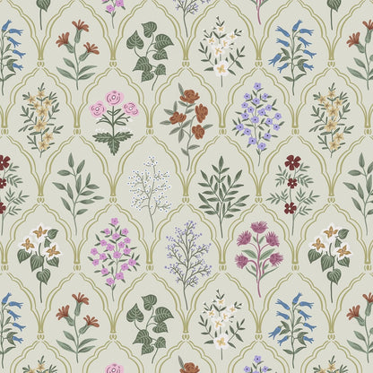 Dimoon 17.3''x78.7'' Vintage Peel and Stick Wallpaper Boho Beige Neutral Contact Paper White Floral Bird Wallpaper Removable Botanical Renter Friendly Modern Wall Paper Bedroom Bathroom Vinyl Roll