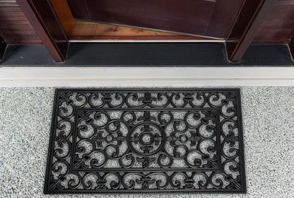 DII Rubber Doormats Collection All Weather, 18x30, Lattice