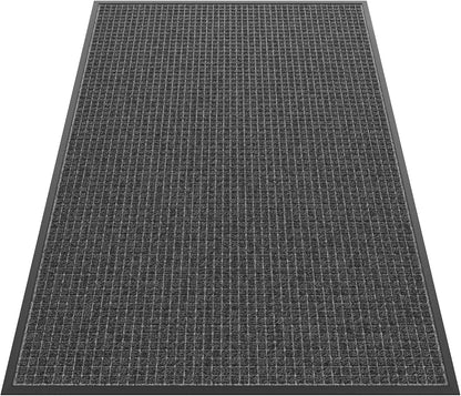 Front Door Mat Indoor Outdoor, 48" x 36" Non Slip Welcome Doormat for Entryway, Heavy Duty Low Profile Entrance Rug for High Traffic Areas, Patio, Outside Entry, Yard, Porch Waterproof