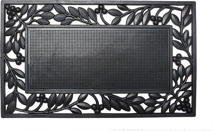 DII Rubber Doormats Collection All Weather, 18x30, Lattice