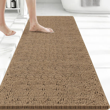 Bcoimo Bathroom Rugs 24x17, Bath Mats for Bathroom Non Slip with Rubber Backing,High Absorbent Microfiber Bath Rugs Quick Drying, Machine Washable, Durable Decor