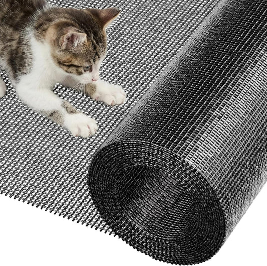 Gecork Black Window Screen Mesh, Durable Fiberglass Screen Replacement for Windows and Doors, High Light Transmission & Maximum Airflow, Easy to Cut & Install, 48" x 102"