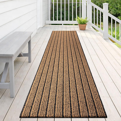 Outdoor Front Door Mat 32" x 48", Dirt Trapping Outside Entrance Rug, Non Slip Shoe Scraper, Heavy Duty Commercial Rug for Patio, Garage, Traffic Area, Office, Roll Packing