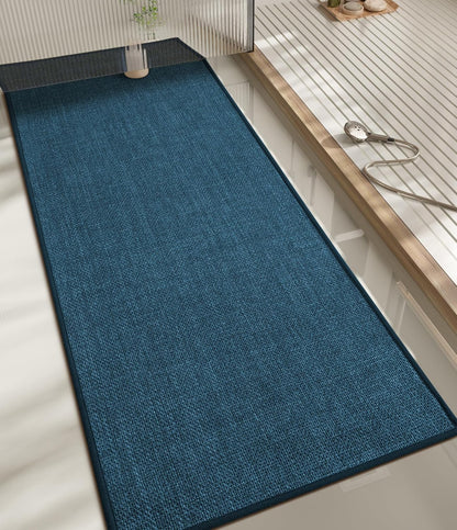 chakme Bathroom Rugs Mat 24x17, Ultra Thin Non Slip Bath Mat Small Quick Dry Absorbent Bath Mat for Bathroom Floor, (Dark Beige, 24"x17")