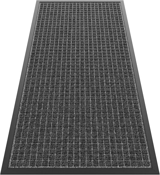Front Door Mat Indoor Outdoor, 48" x 36" Non Slip Welcome Doormat for Entryway, Heavy Duty Low Profile Entrance Rug for High Traffic Areas, Patio, Outside Entry, Yard, Porch Waterproof