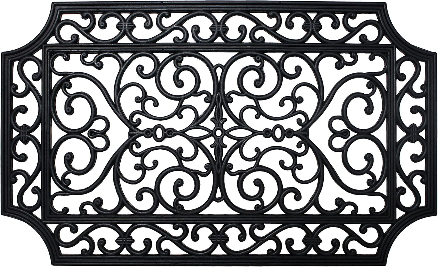 DII Rubber Doormats Collection All Weather, 18x30, Lattice