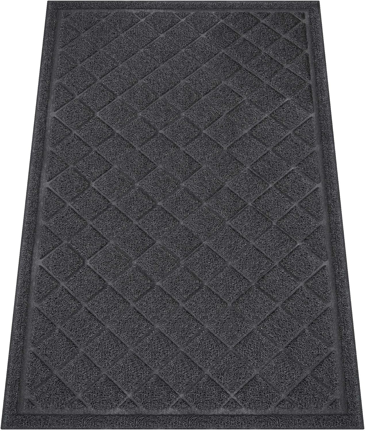 Front Door Mat Indoor Outdoor, 48" x 36" Non Slip Welcome Doormat for Entryway, Heavy Duty Low Profile Entrance Rug for High Traffic Areas, Patio, Outside Entry, Yard, Porch Waterproof