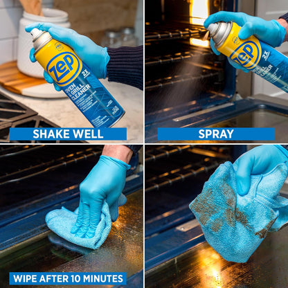 Zep Heavy-Duty Oven and Grill Cleaner - 19 oz (Case of 2) ZUOVGR19 - Dissolves Grease on Contact, on Burners, Grates and Drip Pans