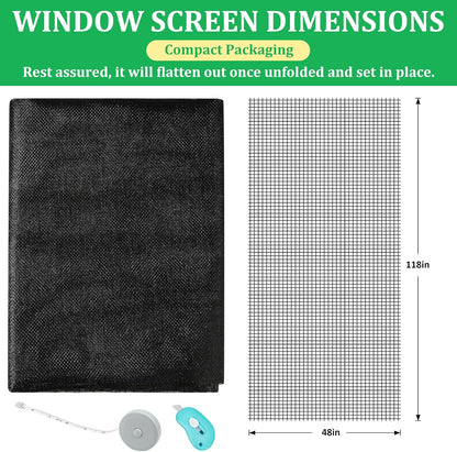 Magnetic Screen Door - Self Sealing, Heavy Duty, Hands Free Mesh Partition Keeps Bugs Out Let Breeze in- Pet and Kid Friendly - Keep Open Feature (Black, Fit Door Size 38 x 82 Inch)