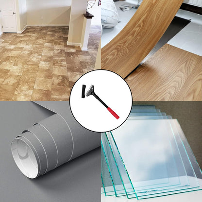 ALLWAY GTS-G Glass & Tile Scraper with Snap-On Blade Guard, 4" | Soft-Grip Handle, Easy Blade Change