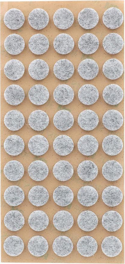 Furniture Felt Pads 3/8" (10mm) Diameter Round 3M Self Adhesive Protects Kitchen Cabinets, Drawers, Desks and Furniture Against Bumps and Scratches 100 Pack - Grey