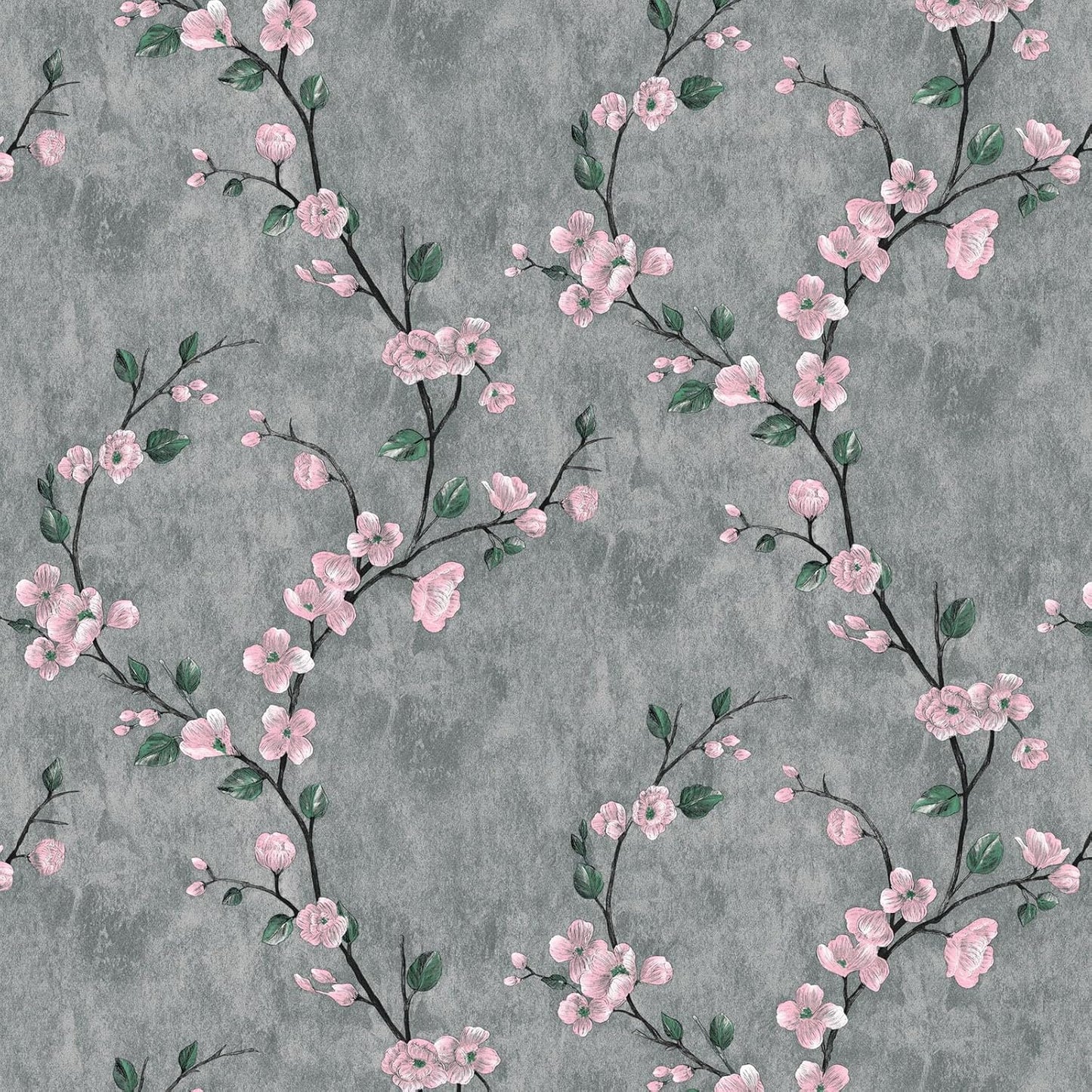 SOON AFTER 17.5”x120” Floral Peel and Stick Wallpaper Flower Tree Contact Paper Self Adhesive Removable Modern Sage Green Wall Paper Decorative Wall Covering Countertop Vinyl Film Roll