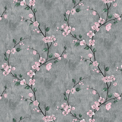 SOON AFTER 17.5”x120” Floral Peel and Stick Wallpaper Flower Tree Contact Paper Self Adhesive Removable Modern Sage Green Wall Paper Decorative Wall Covering Countertop Vinyl Film Roll