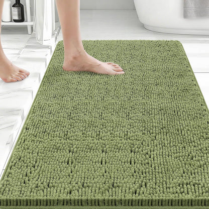 Bcoimo Bathroom Rugs 24x17, Bath Mats for Bathroom Non Slip with Rubber Backing,High Absorbent Microfiber Bath Rugs Quick Drying, Machine Washable, Durable Decor