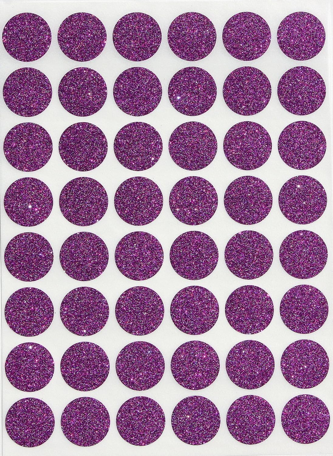 Royal Green Dot Sticker 11/16" Inch (17mm) Colored Labels in Purple - 2400 Pack - Colors A