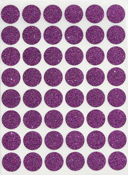 Royal Green Dot Sticker 11/16" Inch (17mm) Colored Labels in Purple - 2400 Pack - Colors A