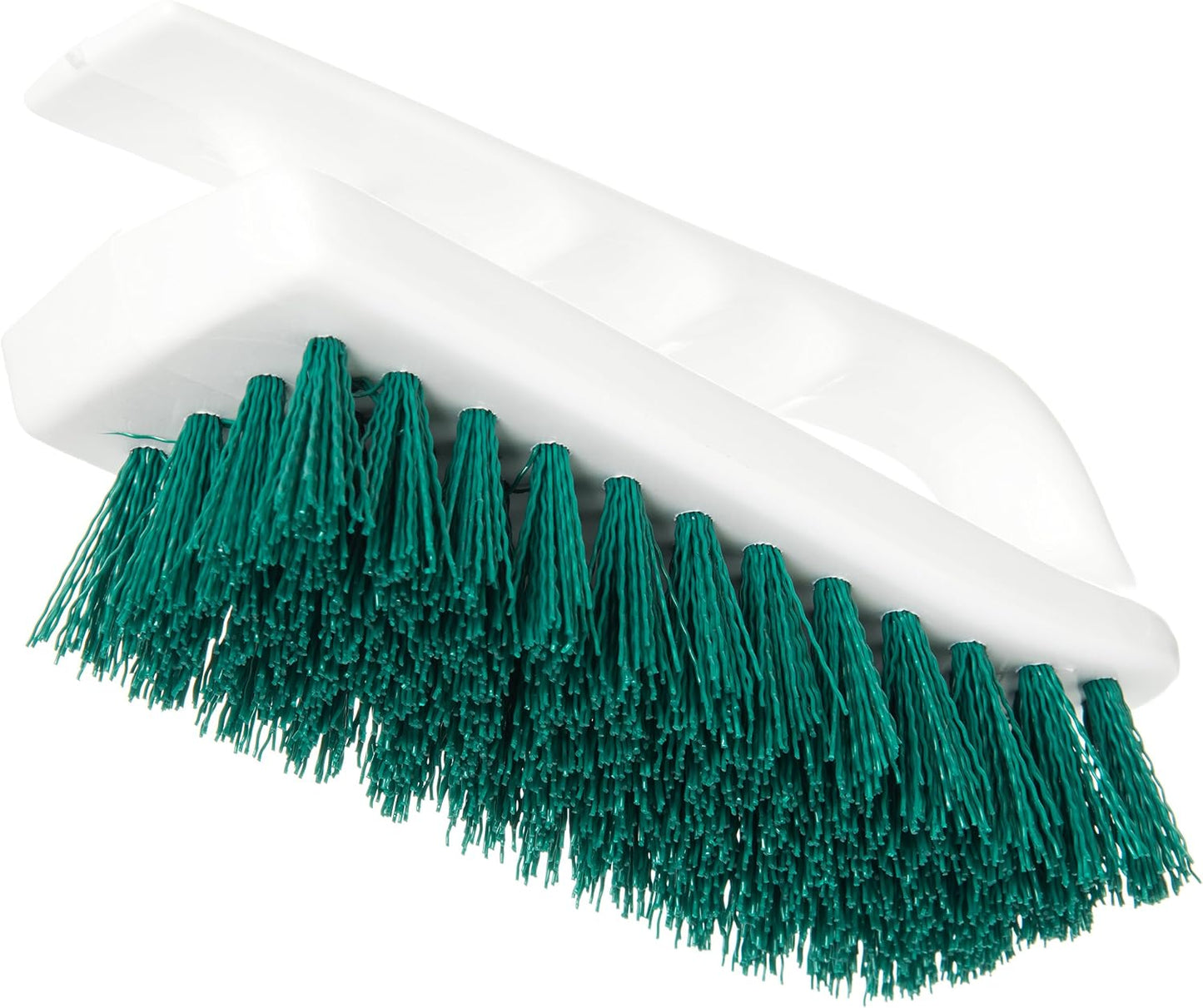 SPARTA Heavy Duty Scrub Brush, Hand Brush with Iron Shape Handle Design for Scrubbing Kitchen Pots and Pans or Bathroom Sink and Shower, 6 Inches, Black, Twin