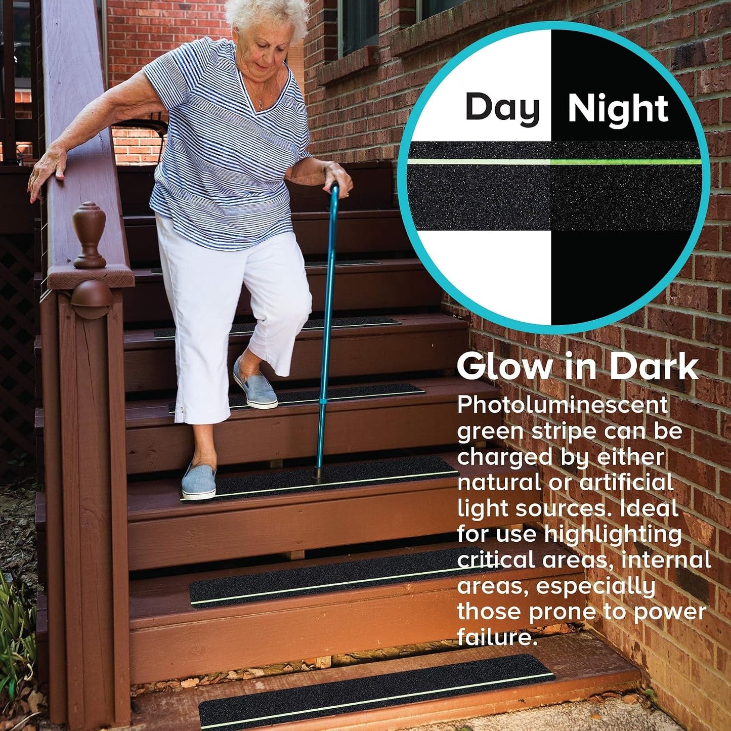 Lifegrip Anti Slip Tape, 4 Inch x 15 Foot Non-Slip Traction Grip Tape for Stairs, Waterproof Stair Treads Grip Non Slip, Non Skid Tape for Steps, Outdoor Black Grip Tape (4" X 15')