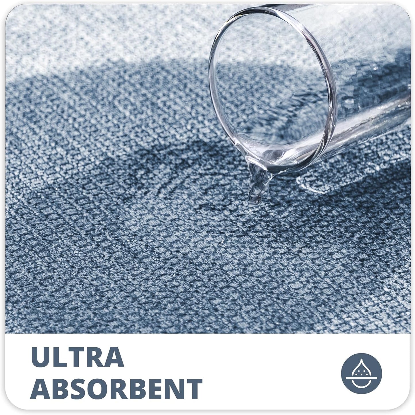 Bath Mat,Ultra Thin Bathroom Rugs,Rubber Bath Mats for Bathroom,No Slip Bath Rugs,Quick Dry,Machine Washable,Low Pile,Absorbent,Shower Outside,Sink,Home Decor Accessories.Grey,1'5"x2'3"(17x27Inch)