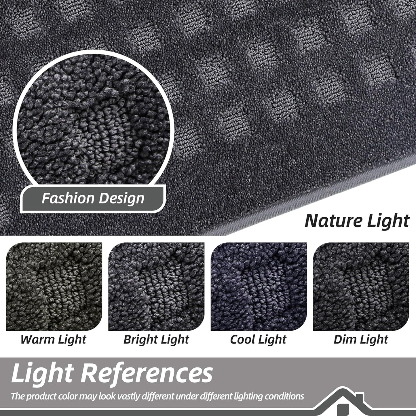 BEQHAUSE Dirt Trapper Door Mats 20"x32", Non-Slip Waffle Doormat Indoor Entrance Low-Profile, Dirt Resist and Absorbent Entryway Rugs Washable Inside Welcome Floor Mat for Front Back Door, Beige