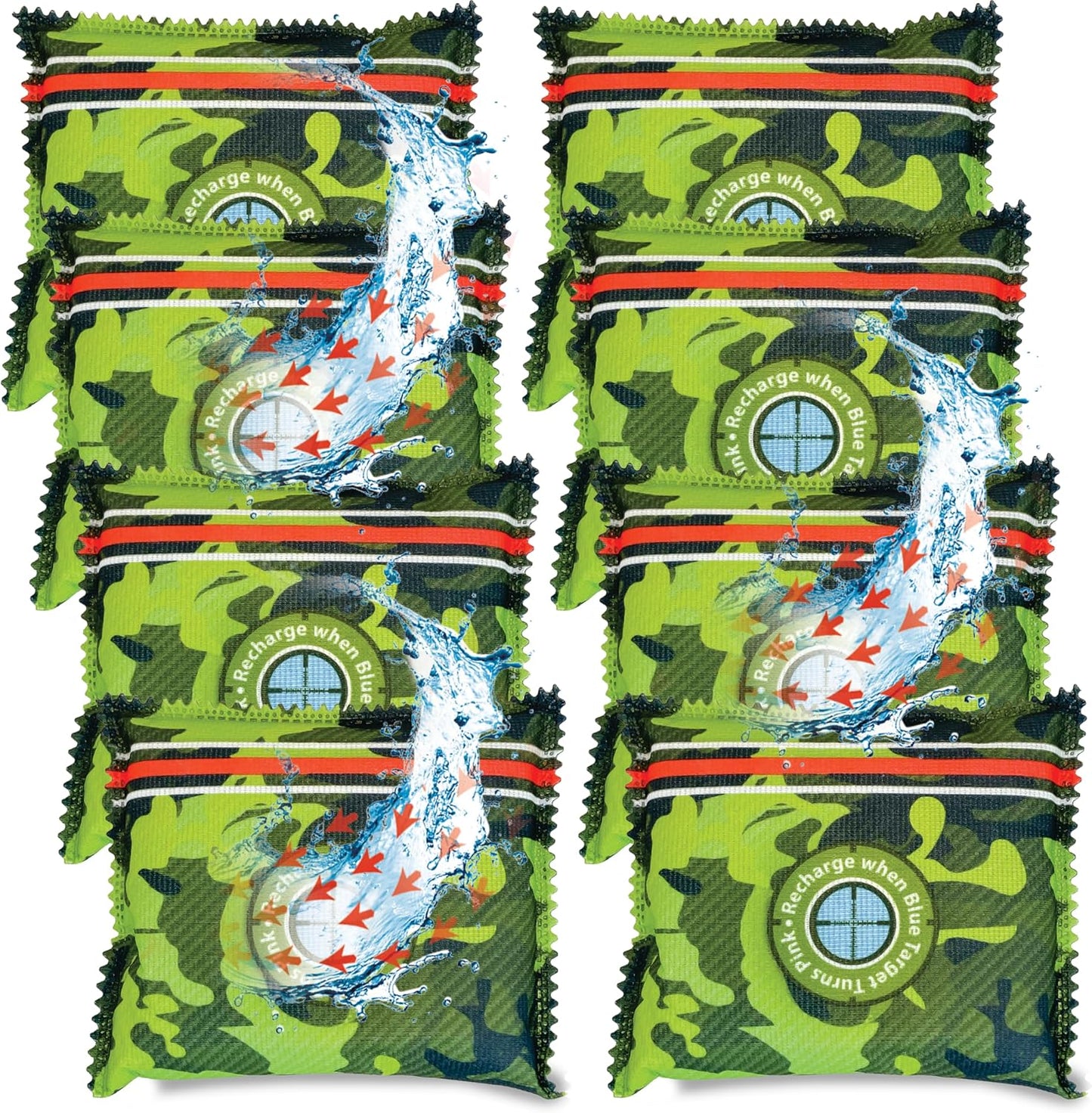 Zarpax Gun Safe Dehumidifier Camouflage - Rechargeable Desiccant Dehumidifier Bags - Reusable & Absorbs Moisture & Humidity - 4x Pack
