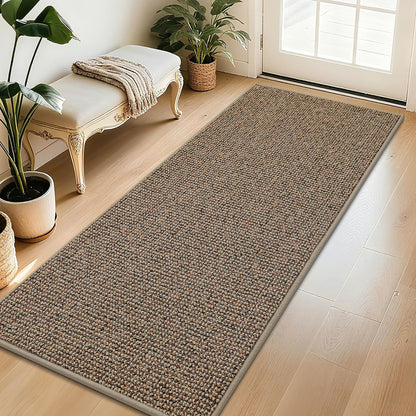BEQHAUSE Dirt Trapper Door Mat 20" x 32", Non-Slip Washable Doormats Entrance Mat, Dirt Resistant and Absorbent Welcome Mat, Low Profile Floor Mats for Front Back Door and Entryway, Beige