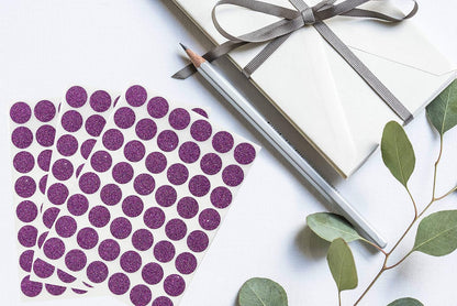 Royal Green Dot Sticker 11/16" Inch (17mm) Colored Labels in Purple - 2400 Pack - Colors A