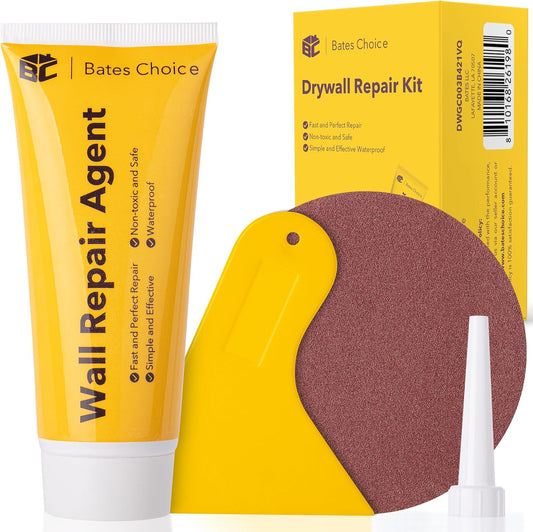 Bates- Drywall Repair Kit, Wall Spackle Repair Paste(120g), Drywall Patch Kit, Spackle for Drywall Hole Filler, Wall Putty Hole Repair, Spackle Wall Repair Kit, Hole Filler Putty for Walls