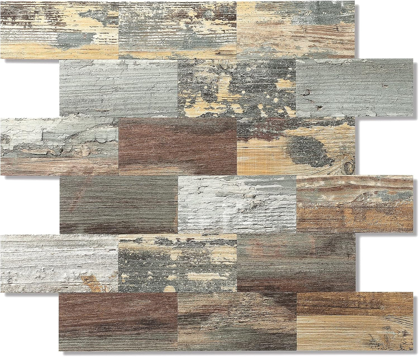 2026 New Upgrade Peel and Stick Backsplash Tile, Peel and Stick 11.34" X 11.57" Wall Tile for Kitchen, Bathroom, Fireplace, Laundry (Beige Ecru, 10 Packs)